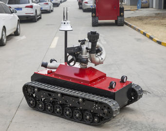 48V Fire Fighting Equipment 0-1.6m/S Speed Remote Control Fire Fighting Robot