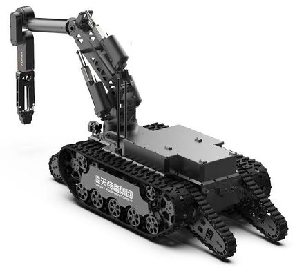 100kg Counter Terrorism Equipment EOD Robot Crawler Swing Arm 100m Wire Control