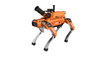Modul dipasang yang beragam dan antarmuka yang dapat diperluas Bantuan Pemadam Kebakaran Anjing Robot Berempat
