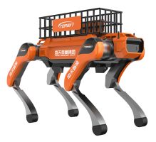 Bantuan transportasi anjing robot empat kaki Akses ke platform awan robot jaringan