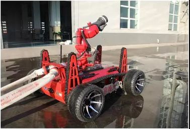 Robot pemantau kebakaran Fungsi monitor: sakelar mode semprot / jet, sakelar sudut tembak / batang, fungsi ayun