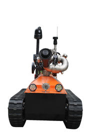 kecepatan maksimum: 0-1.6m / s, remote control perubahan kecepatan stepless Penerapan Cepat Robot Pemadam Api Otomatis