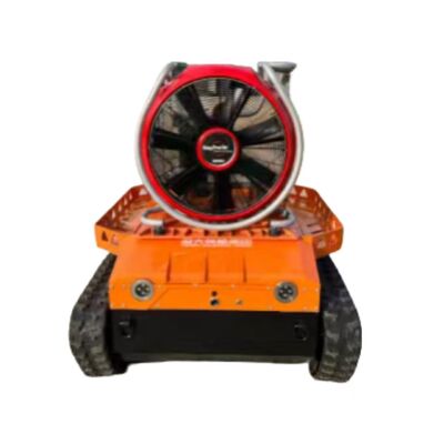 Robot pemadam kebakaran tahan ledakan dengan daya tarikan 6500N 1100m remote control dan kemampuan memanjat 78,1%