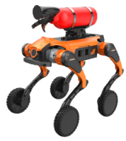 Anjing Robot Pemadam Kebakaran dengan Gas Inert Berempat Kaki Dapat Dengan Cepat Beradaptasi untuk Rekonstruksi, Inspeksi, Keamanan dan Situasi Darurat