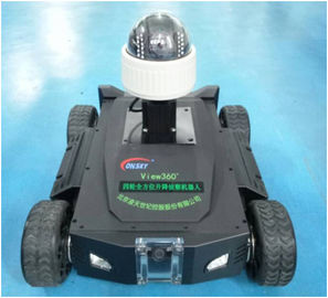 Peralatan Pengawasan Seluler Omnidirectional Lihat 360 ° Robot Pengintai Semua Putaran