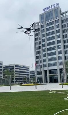 Jendela Pecah Fungsi Drone Pemadam Kebakaran Uav Hose Mooring Type